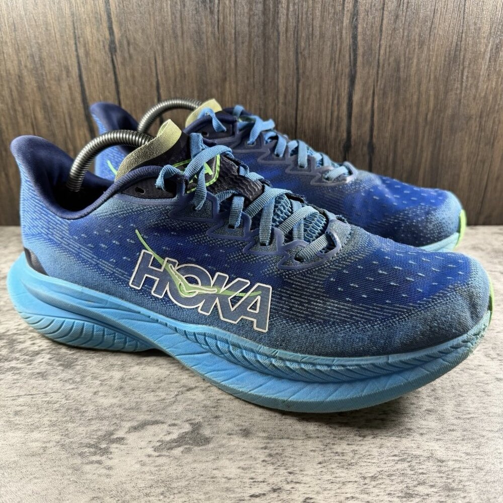 Hoka One One Mach 6 VWT Volt Blue Running Gym Training Shoes Men’s Size 11 D